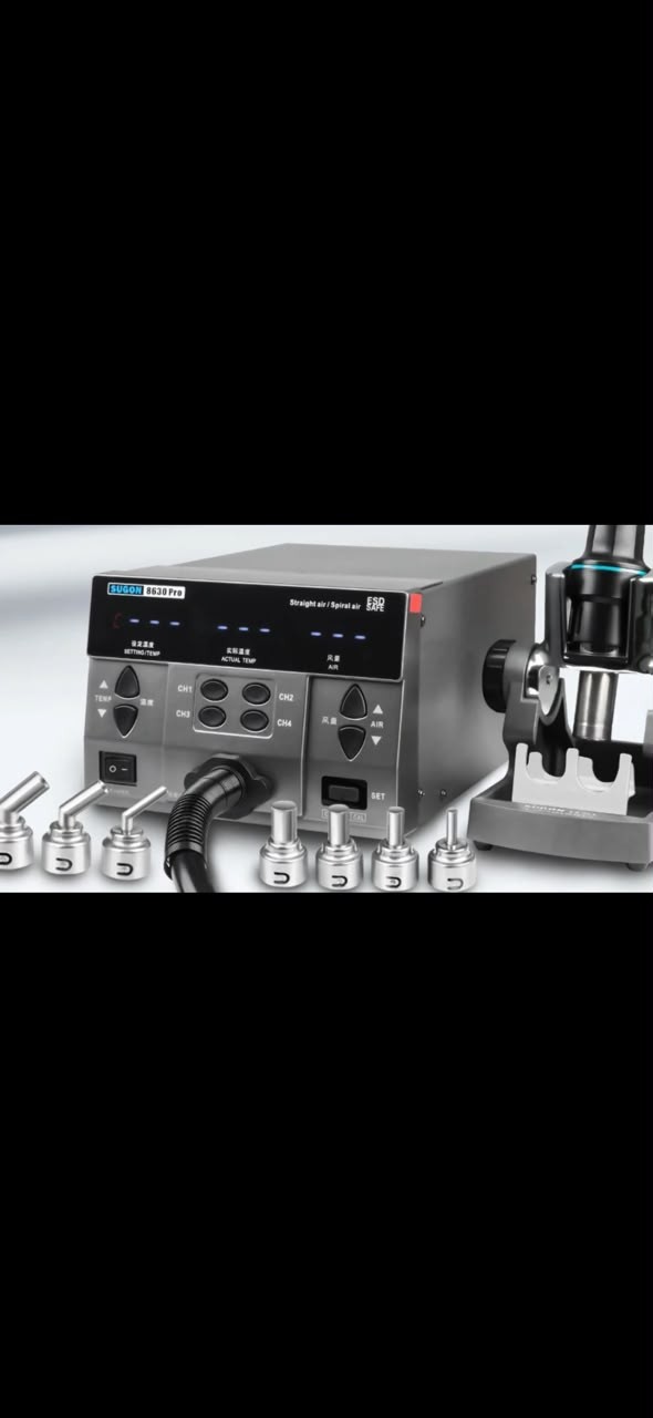 Sugon 8630 Pro 4-Channel Hot Air Rework Station