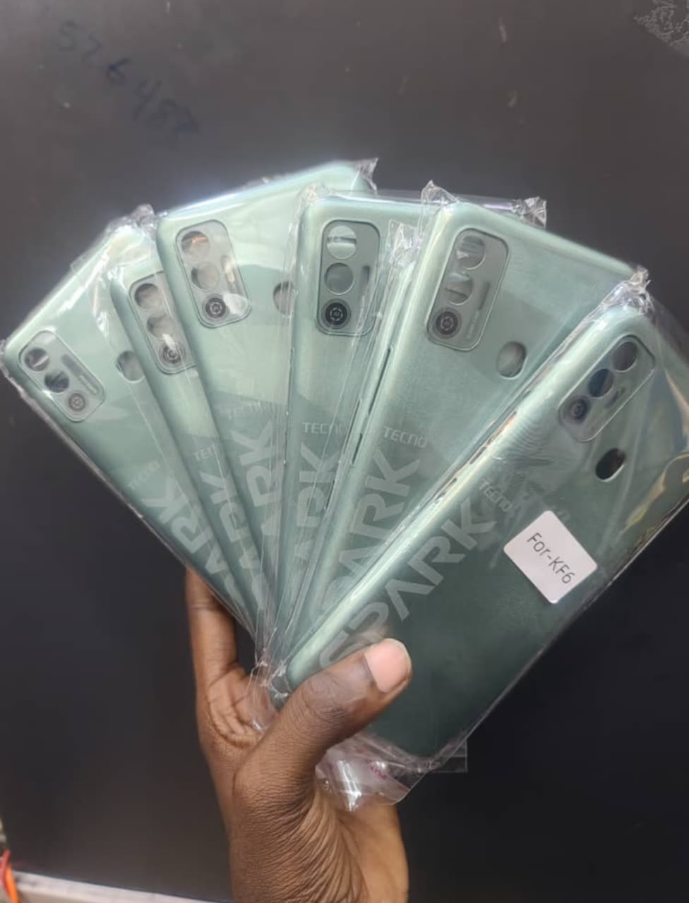 Tecno Spark Back Cover - Mint Green (XF5)