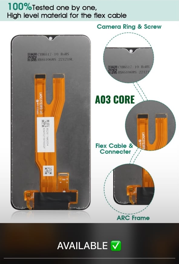 Samsung A03 Core Screen