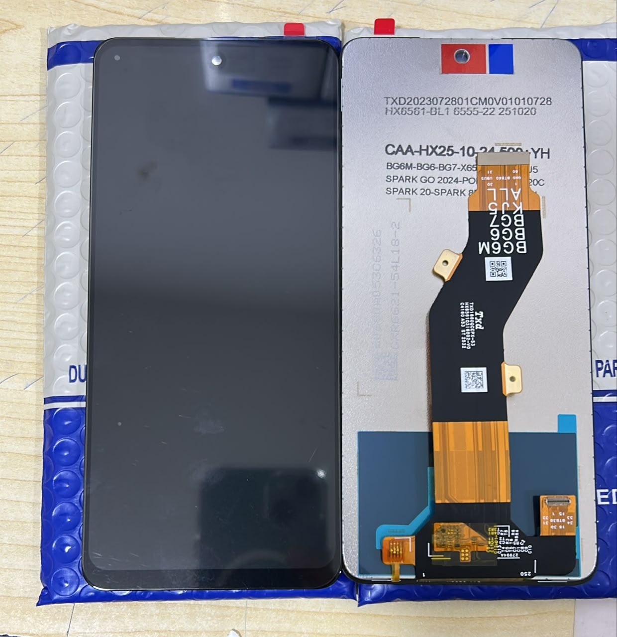 BG6M BG6 BG7 X6525 Spark Go Screen