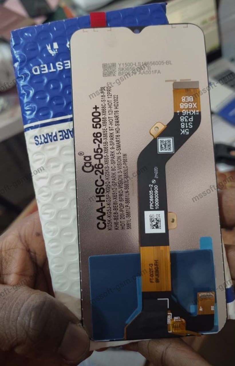 Infinix Screen Assembly (BE8 / KG5K / P38 / X665)