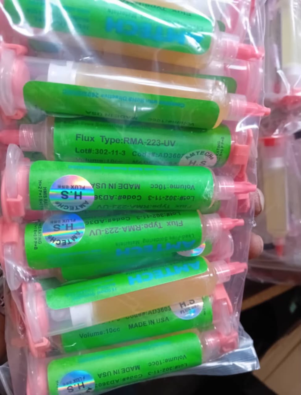 AMTECH RMA-223-UV Flux Paste Syringes