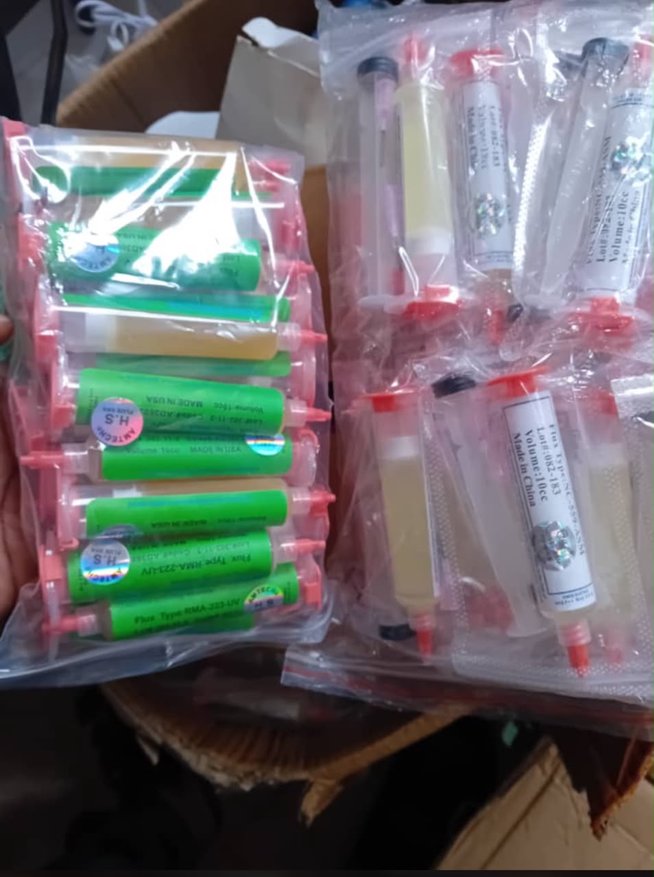 Soldering Flux Paste Syringes (Generic, 10cc)