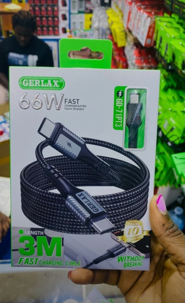 Gerlax 66W 3M Fast Charging Cable