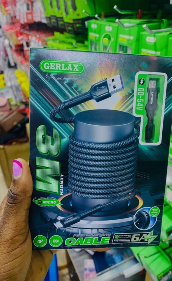 Gerlax 3M 6A Fast Charging Cable