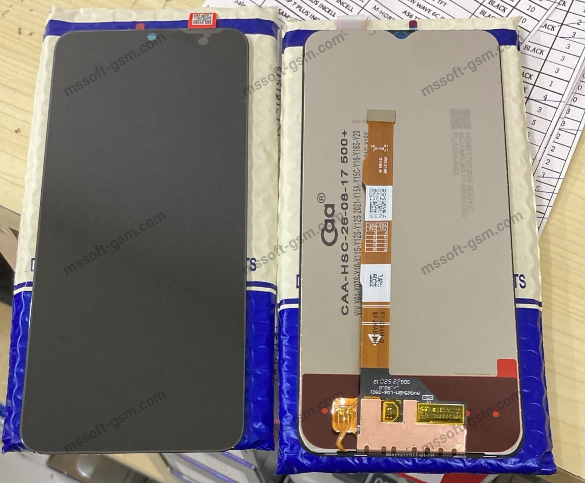 Vivo Universal Screen YO1, Y02s Y10, Y11s, Y12s (incl. 2021), Y15A, Y15C, Y15S, Y16, Y16s and Y20