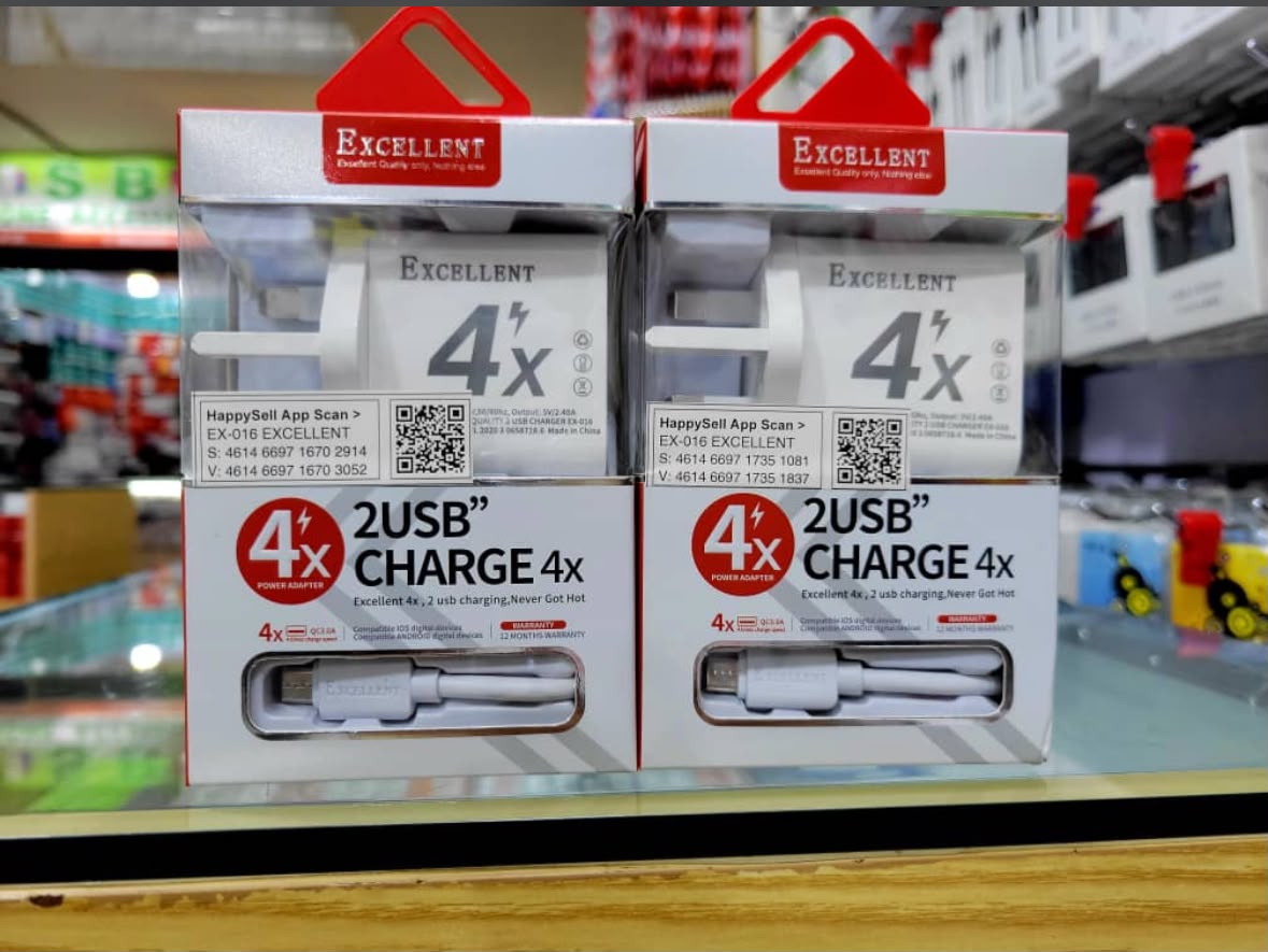 Excellent EX-016 4X 2-USB Type-C Wall Charger
